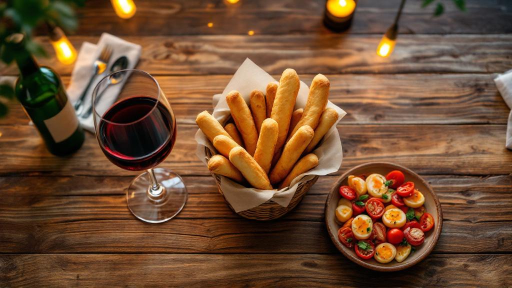 Wine and breadsticks at Olive Garden, perfect for a casual dining discount or happy hour.