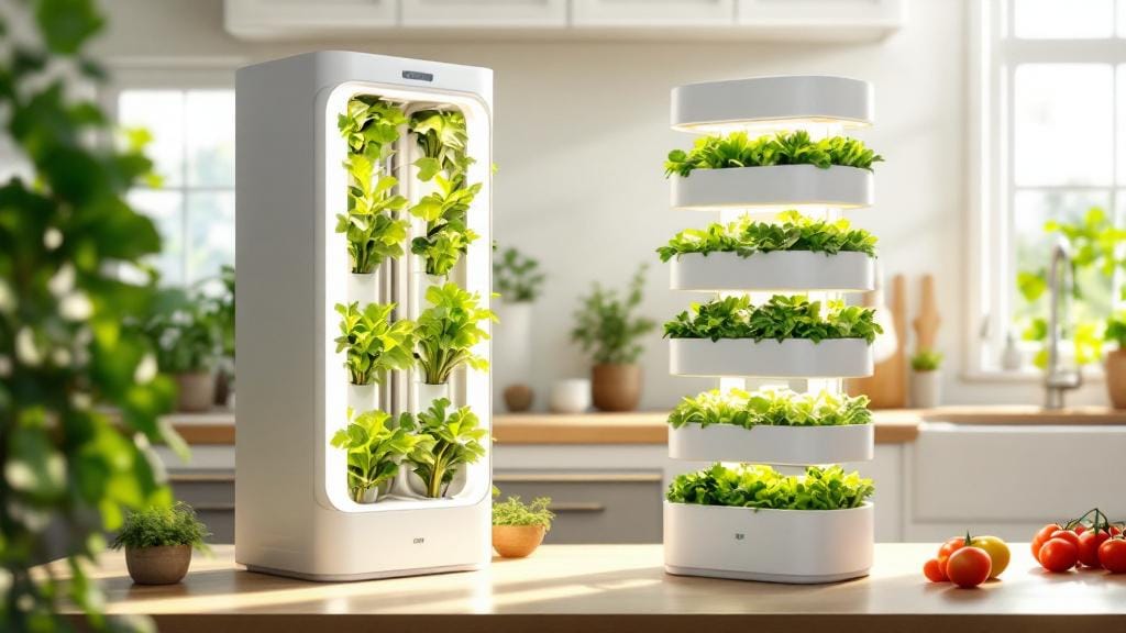 Gardyn vs Lettuce Grow indoor hydroponic smart garden systems comparison