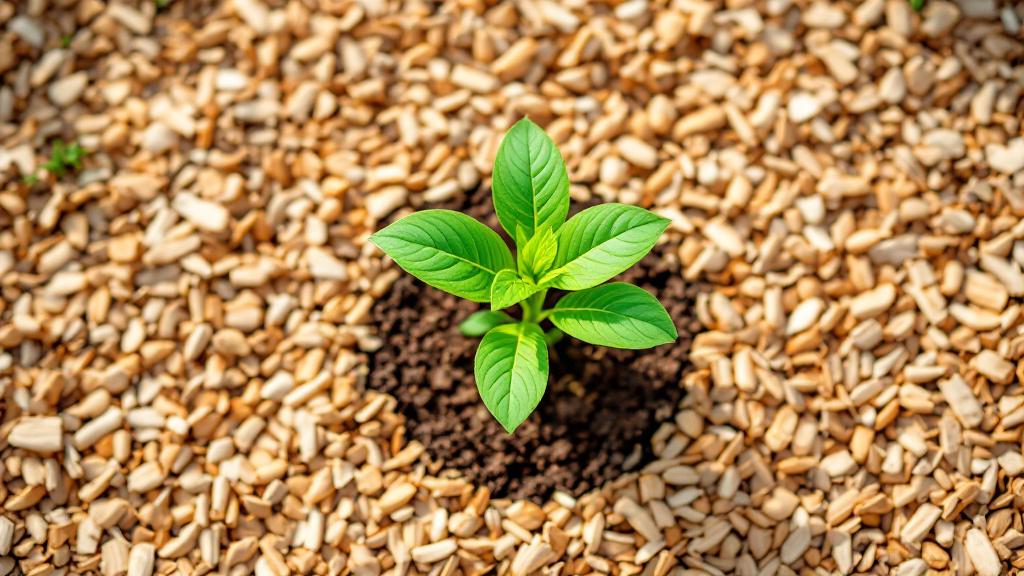 The correct 'donut' method of applying wood chip mulch to avoid trunk rot.