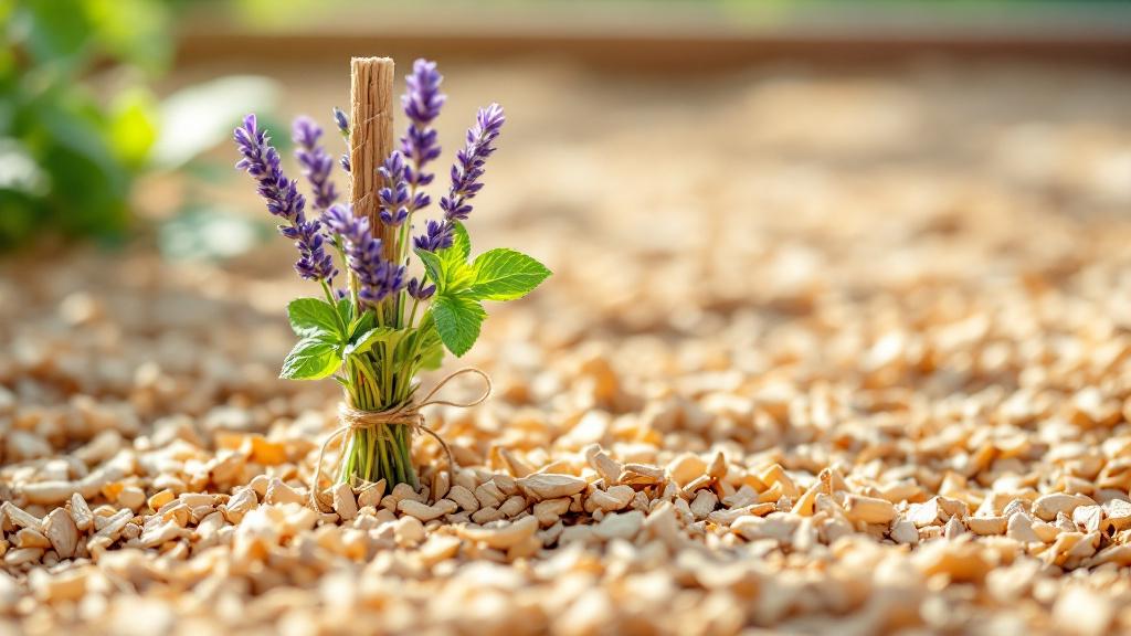 A clean and well-maintained raised garden bed designed to prevent mouse infestations naturally.