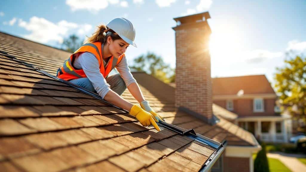 Professional roof repair services in Pleasant Garden focusing on leak detection and shingle maintenance.