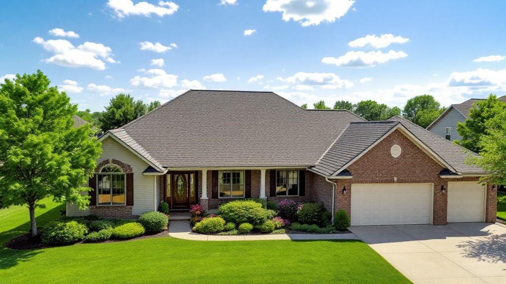 Professional residential roof installation by a trusted Garden City roofing contractor.