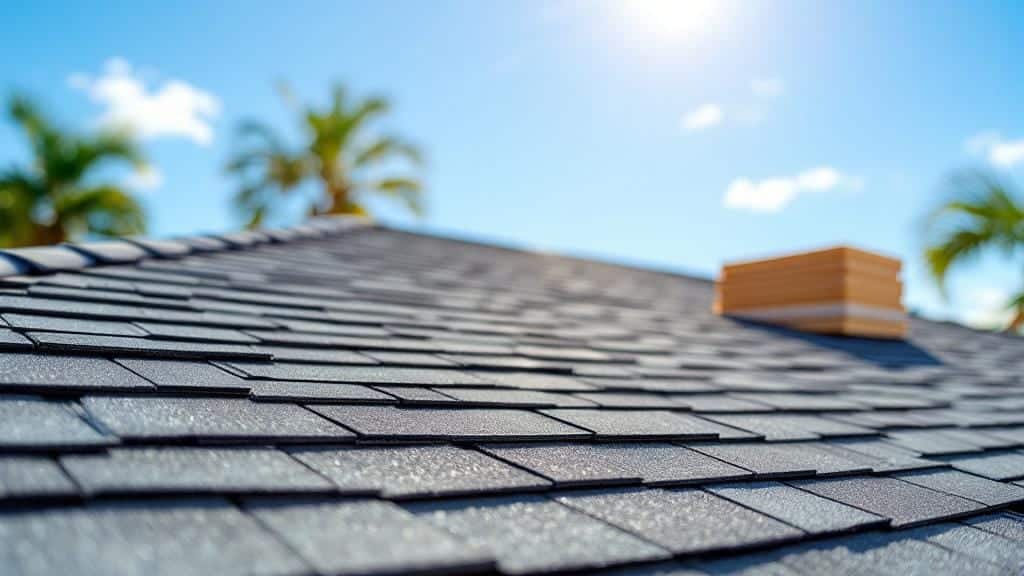 A clean asphalt shingle roof on a home in Winter Garden, Florida, protected by professional roof repair services from storm damage.
